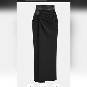 Commense Black Maxi Skirt